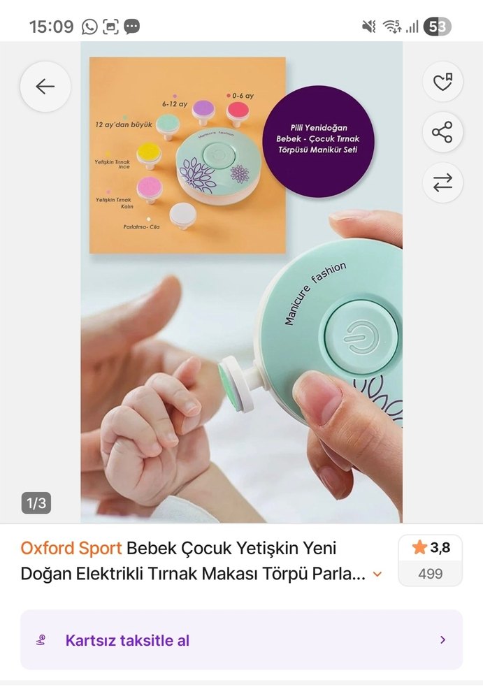 Elektrikli Manikür Seti - Görsel 2