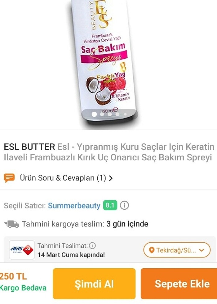 Keratinli Saç bakım Spreyi - Görsel 2