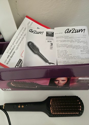 Siyah Saç Düzleştirici Tarak - Görsel 7