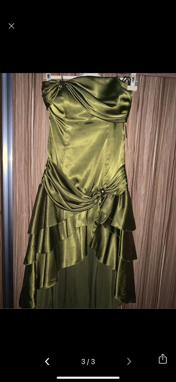 Saten gece elbisesi - Görsel 3