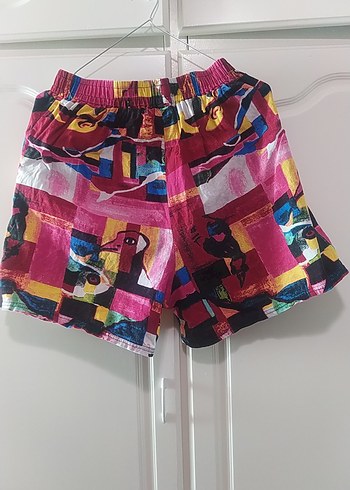 Renkli Bohem Mini Şort
