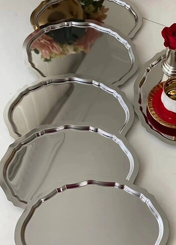 6 li oval tepsi sunum