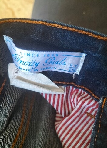 8 Yaş Beden mavi Renk Kot pantolon unisex
