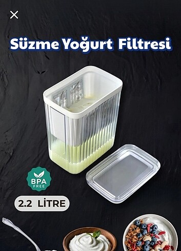 Yoğurt süzme filtresi 