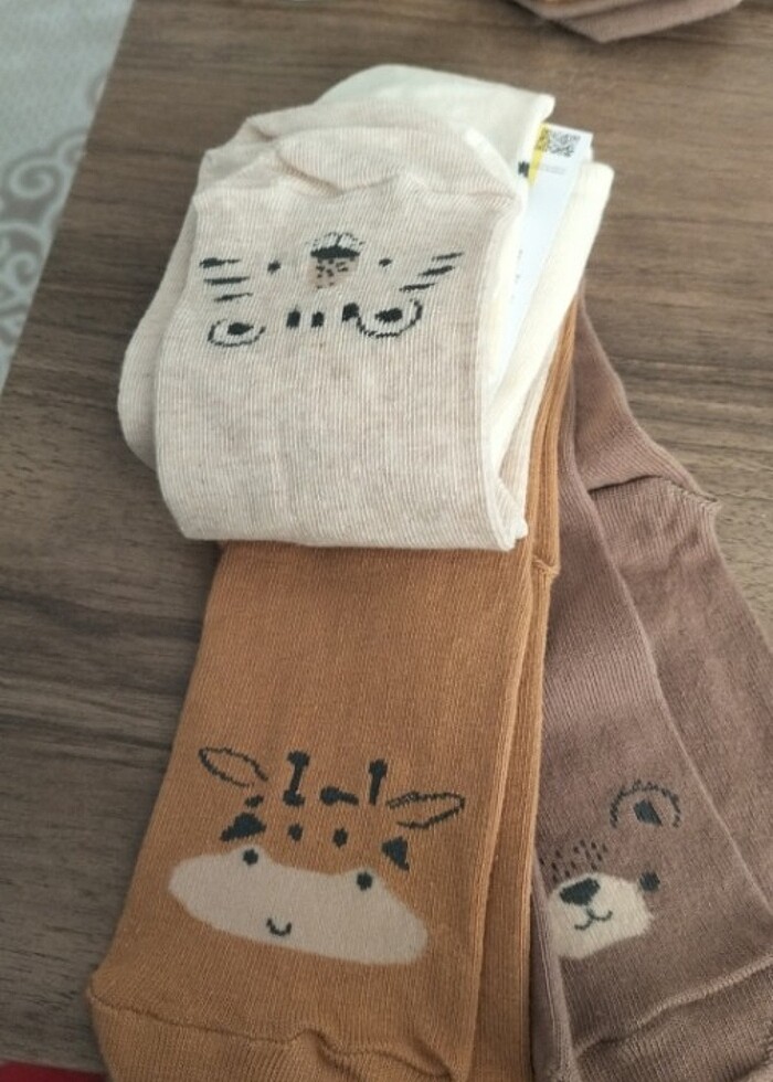 4 lu Penti çorap unisex kız erkek büyük küçük icin - Görsel 4