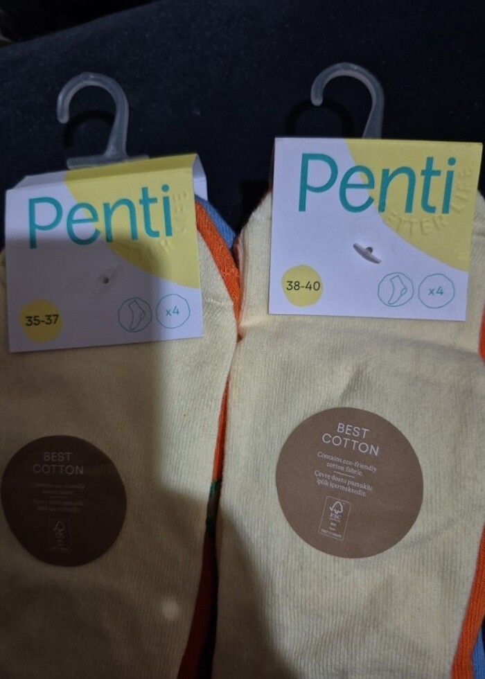 4lu soket ünisex coraplar 36 37 numara  - Görsel 5