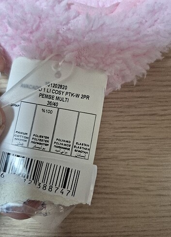 36 40 numara bayan büyük numara ev panduf - Görsel 2