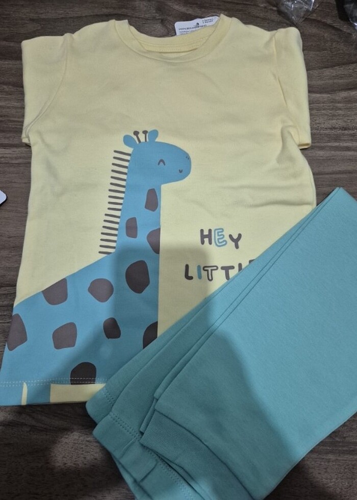 3 4 yas ünisex pjama takım  - Görsel 2