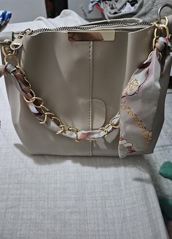 3 gözlü mini canta deri sıfır ürün  - Görsel 4