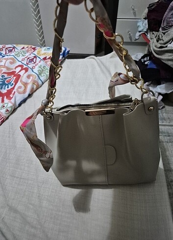 3 gözlü mini canta deri sıfır ürün  - Görsel 5
