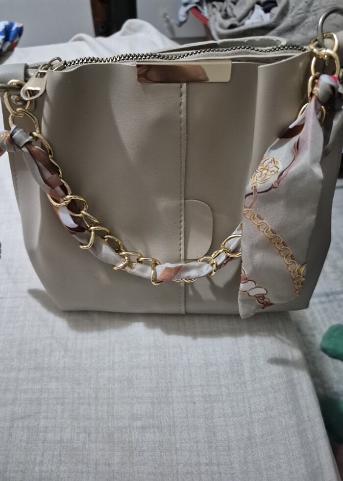 3 gözlü mini canta deri sıfır ürün  - Görsel 4