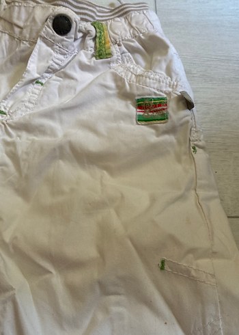 Erkek Çocuk Pamuklu Rahat Kesim Beyaz Pantolon - Görsel 3