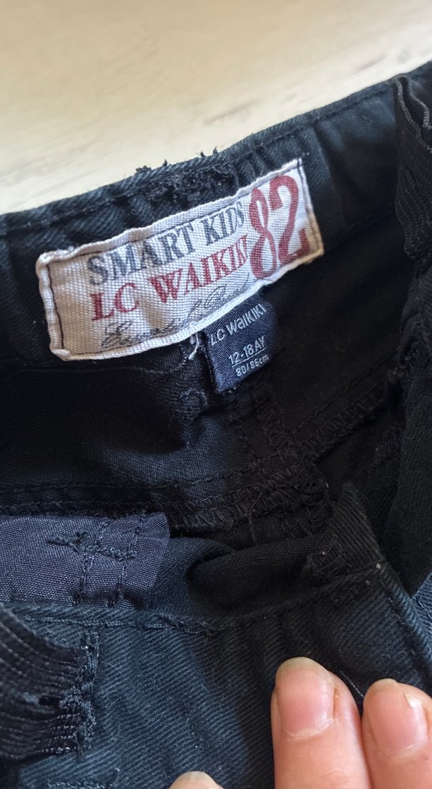 Erkek Çocuk Siyah Denim Pantolon - Görsel 2