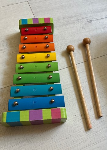 Renkli Ahşap Ksilofon Müzik Oyuncağı - Görsel 2