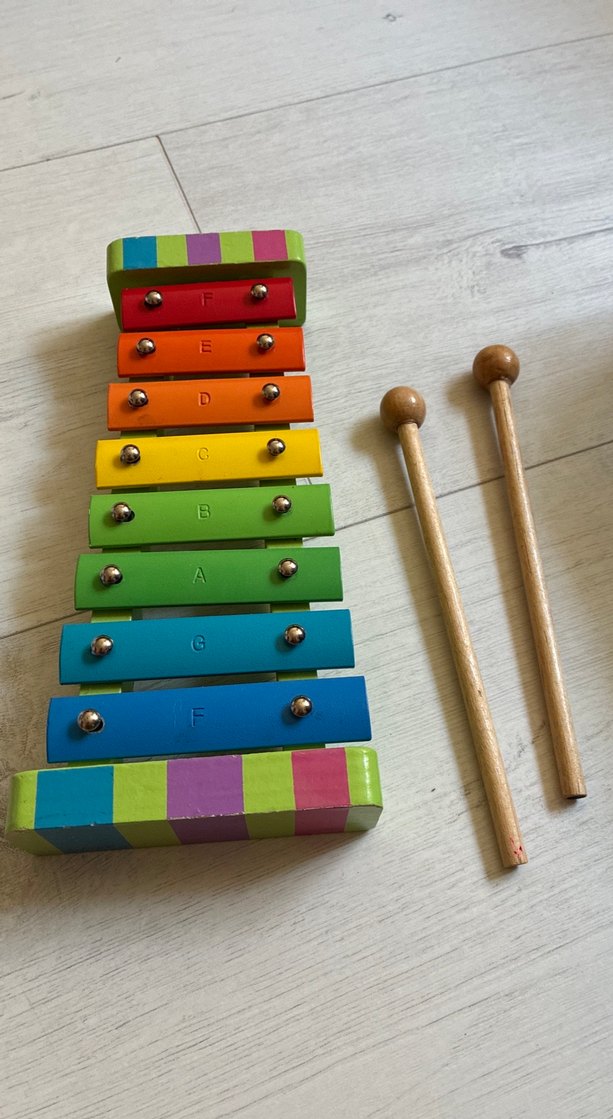 Renkli Ahşap Ksilofon Müzik Oyuncağı - Görsel 2