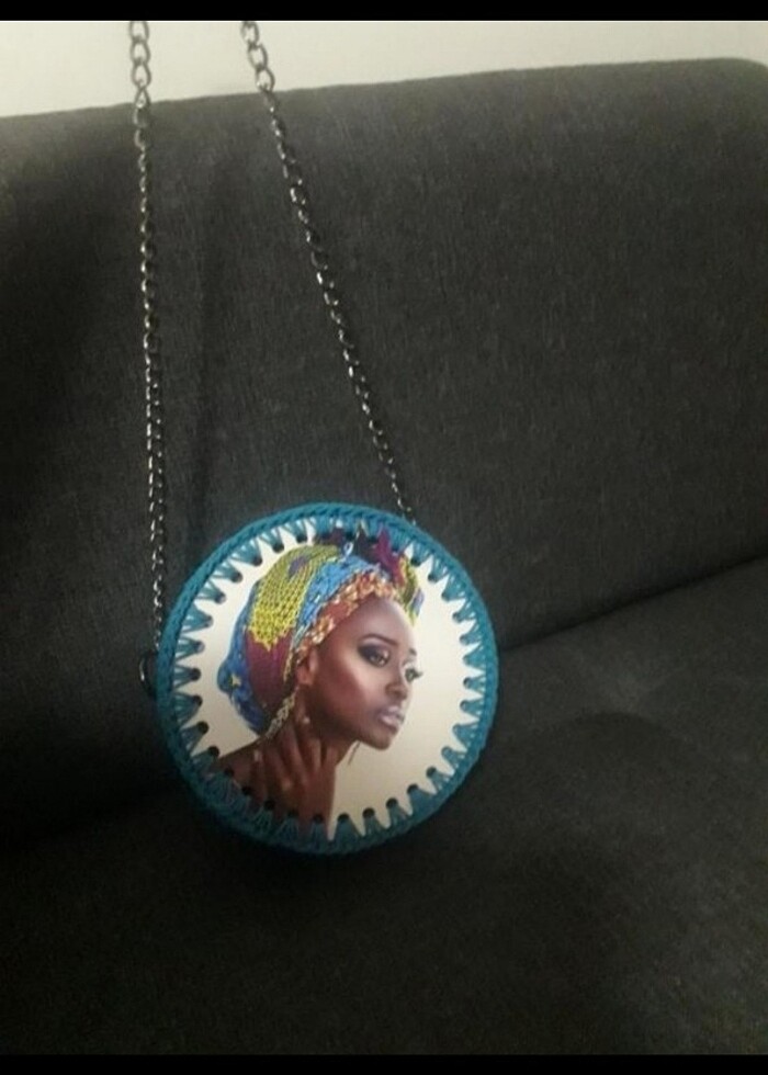 Otantik şık çanta. El yapımı.  - Görsel 2