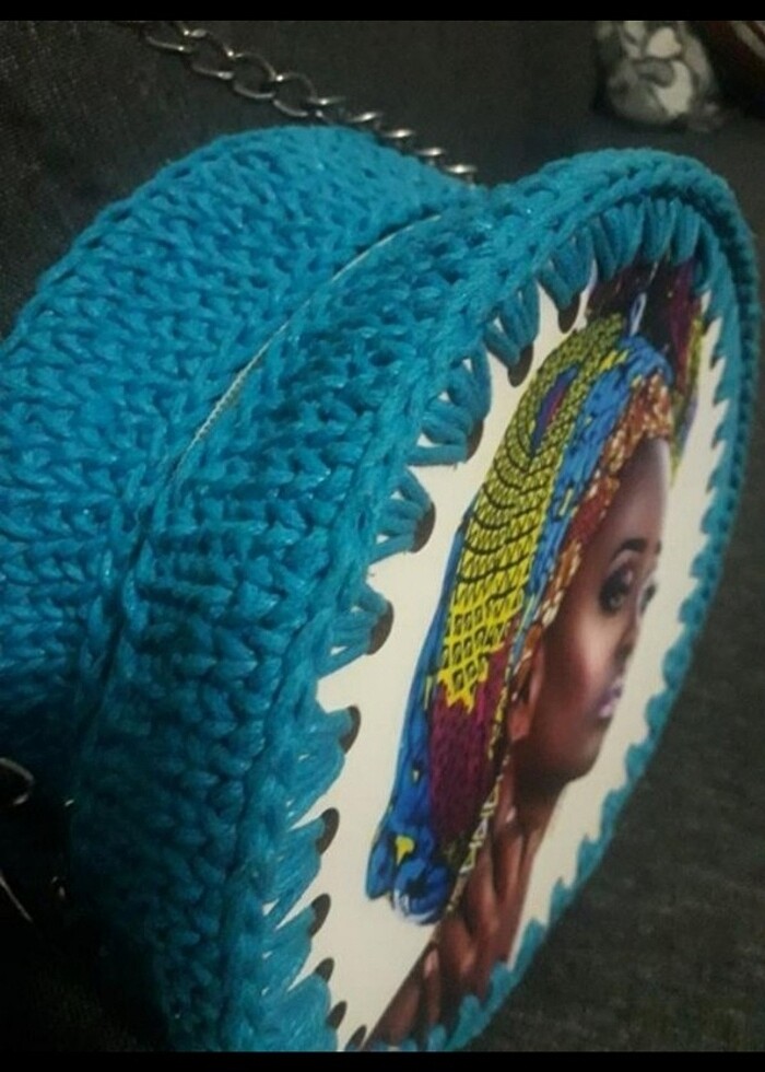 Otantik şık çanta. El yapımı.  - Görsel 4