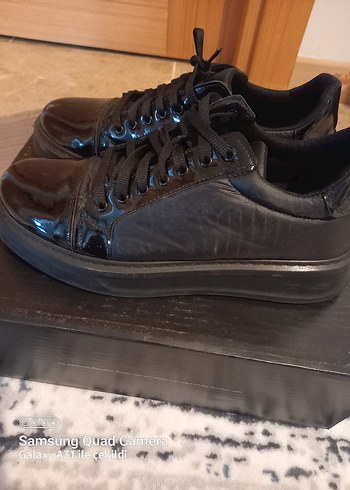 Kadın Siyah Platform Spor Ayakkabı - Görsel 2