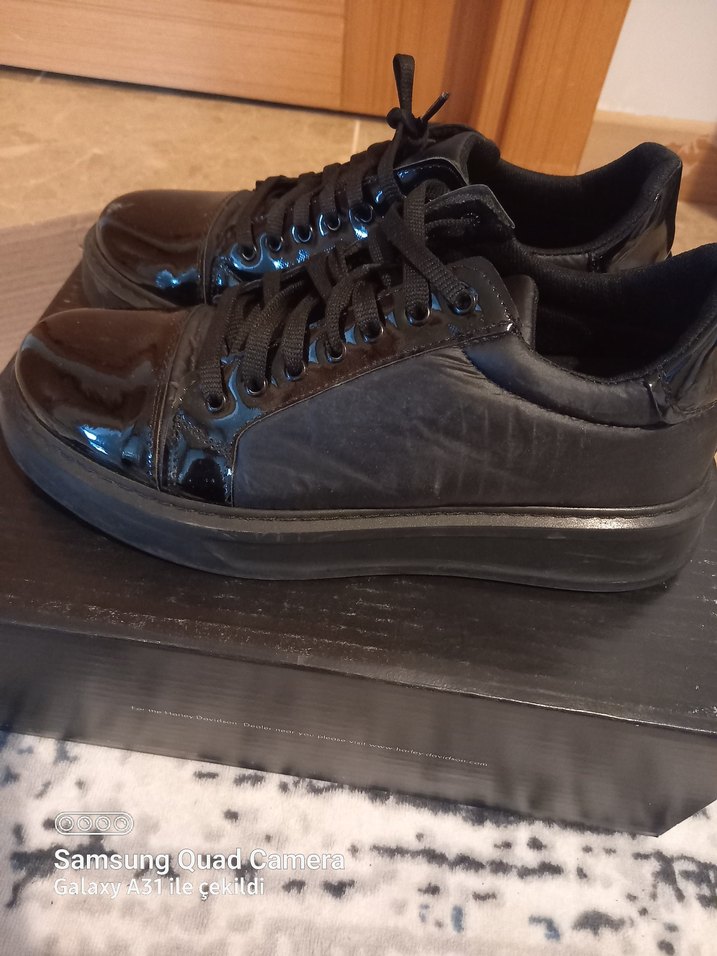 Kadın Siyah Platform Spor Ayakkabı - Görsel 2