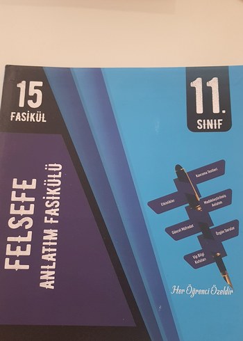 11. Sınıf Felsefe 15 Fasikül Anlatım Kitabı