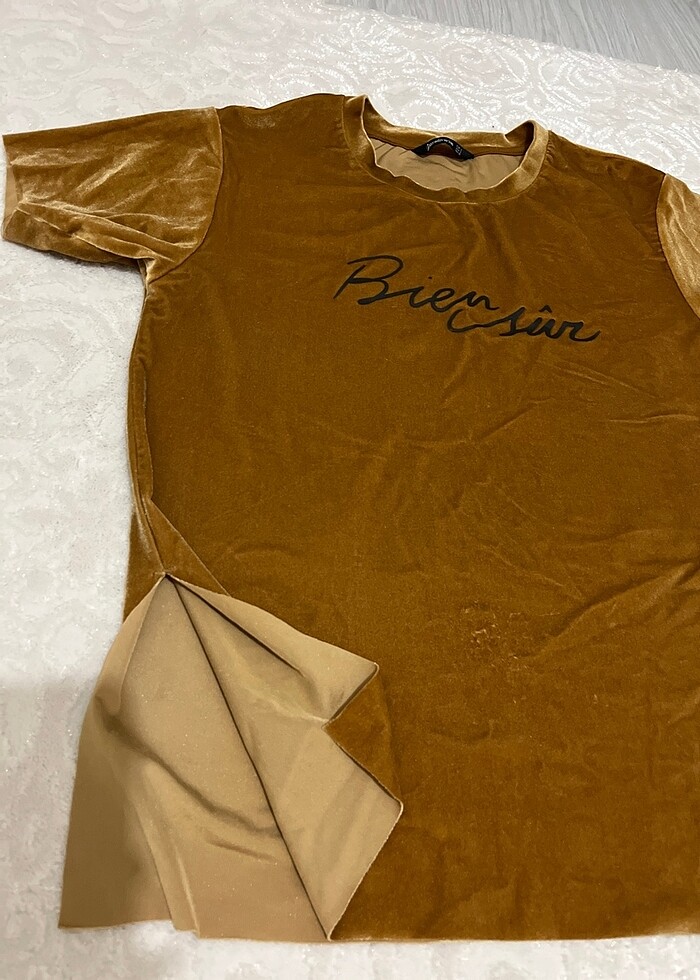 Stradivarius kadife tişört - Görsel 2