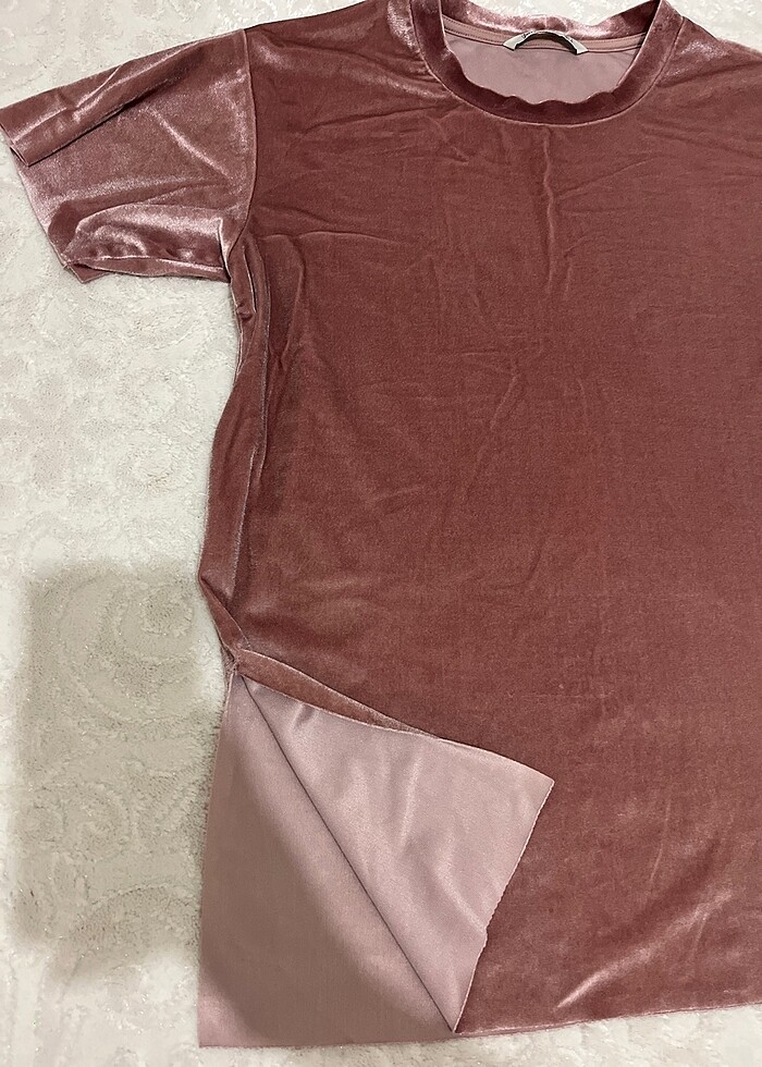 Stradivarius kadife tişört - Görsel 2