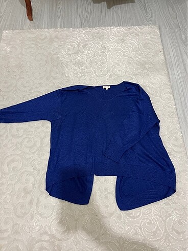 River Island Lacivert simli bluz