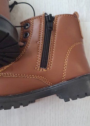 Kahverengi Deri Tokalı Erkek Çocuk Botu - Görsel 4