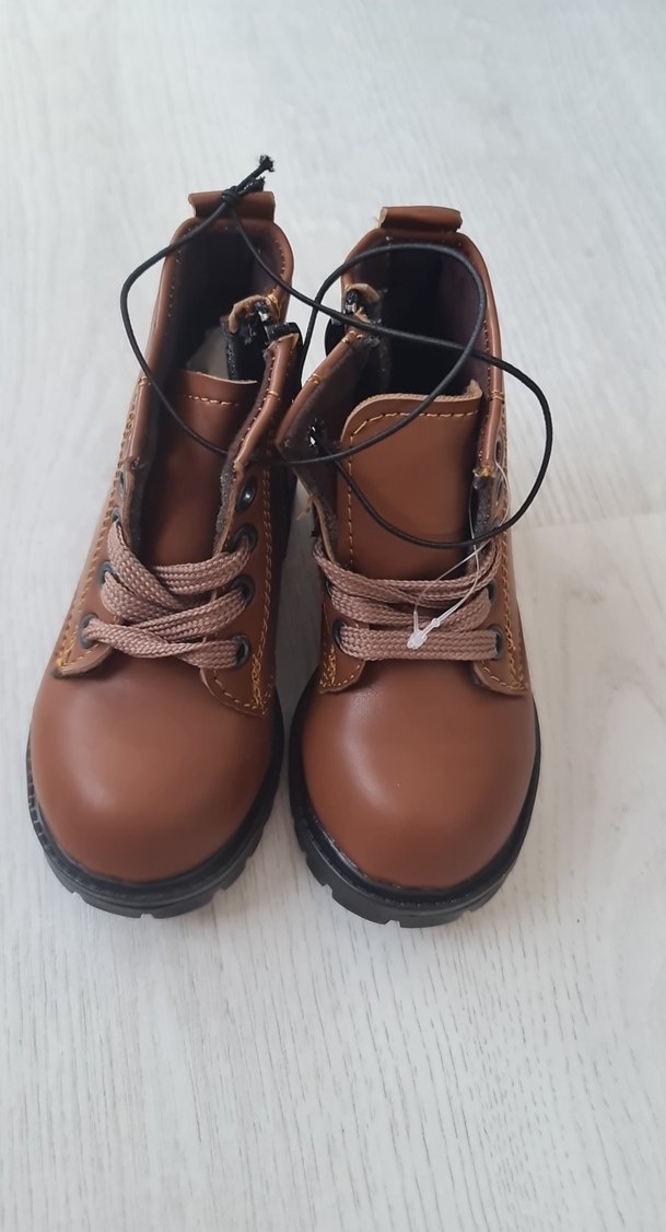 Kahverengi Deri Tokalı Erkek Çocuk Botu - Görsel 2