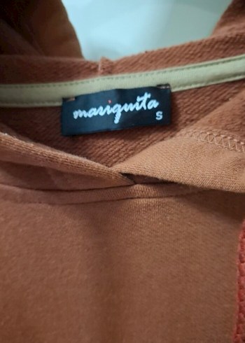 s Beden Kahverengi Kapüşonlu Kadın Sweatshirt