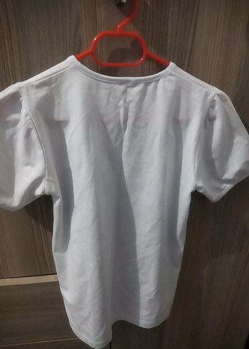 Mavi Pul Detaylı Kız Çocuk Tişörtü - Görsel 2