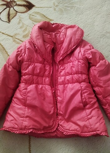 4 Yaş Beden pembe Renk Kız çocuk mont