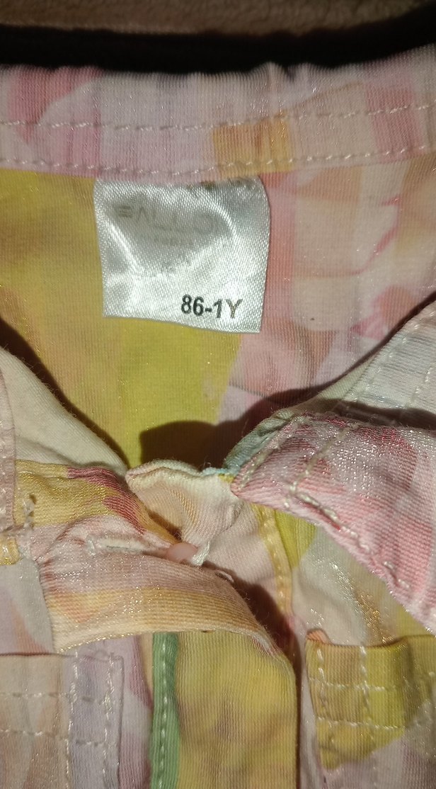 Kız Çocuk Renkli Batik Desenli Yelek - Görsel 4