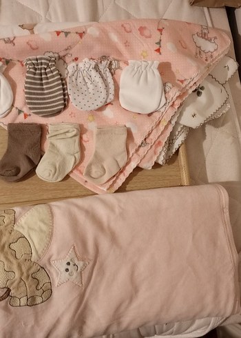 Nakışlı Pamuk Çocuk Battaniyesi - Pembe - Görsel 13