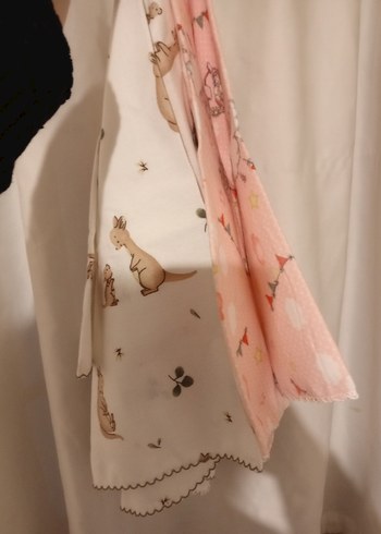 Nakışlı Pamuk Çocuk Battaniyesi - Pembe - Görsel 7