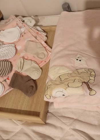 Nakışlı Pamuk Çocuk Battaniyesi - Pembe - Görsel 14