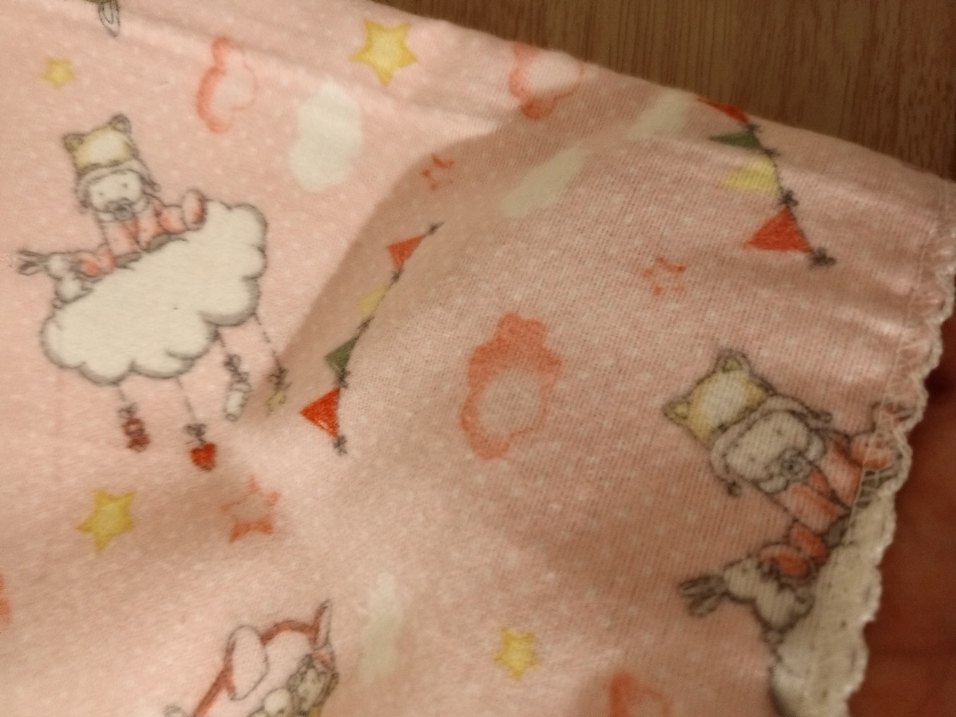 Nakışlı Pamuk Çocuk Battaniyesi - Pembe - Görsel 4