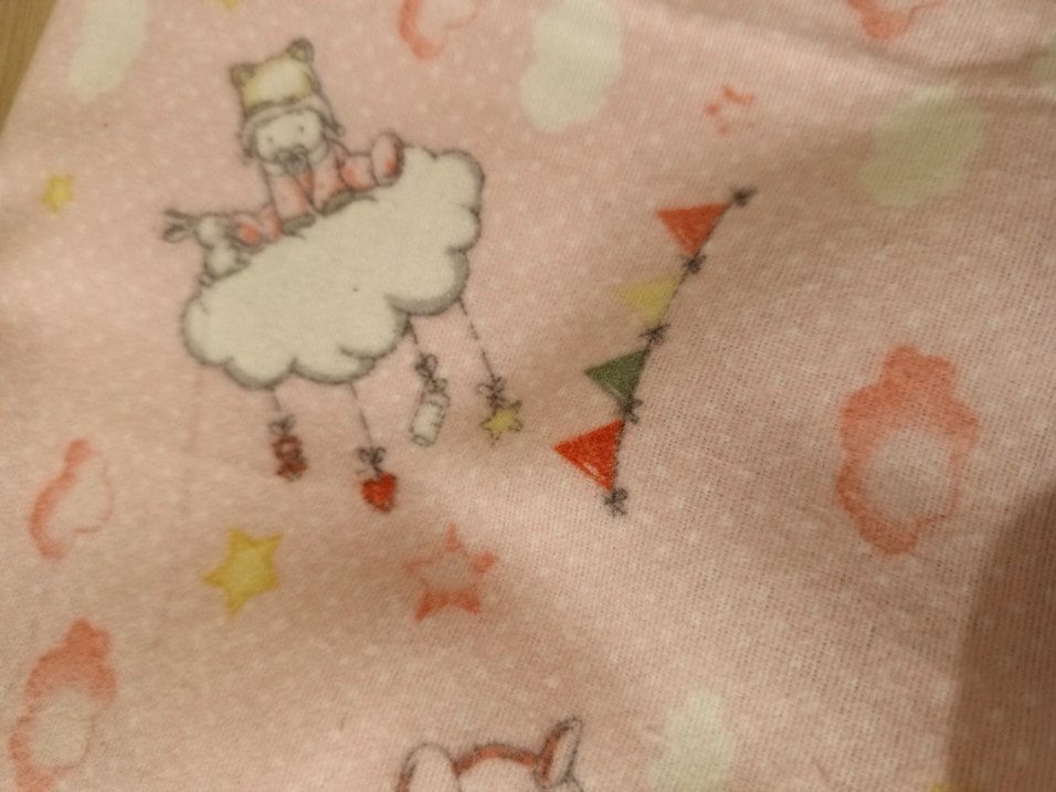 Nakışlı Pamuk Çocuk Battaniyesi - Pembe - Görsel 5