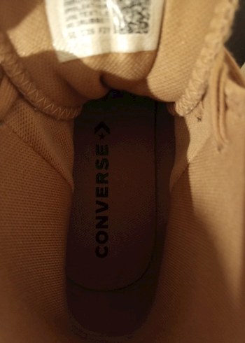 Bej Platform Topuklu Kadın Spor Ayakkabı deri - Görsel 5