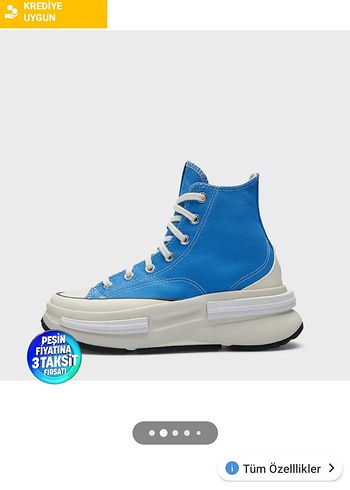 Mavi Platform Topuklu Spor Ayakkabı - Görsel 18