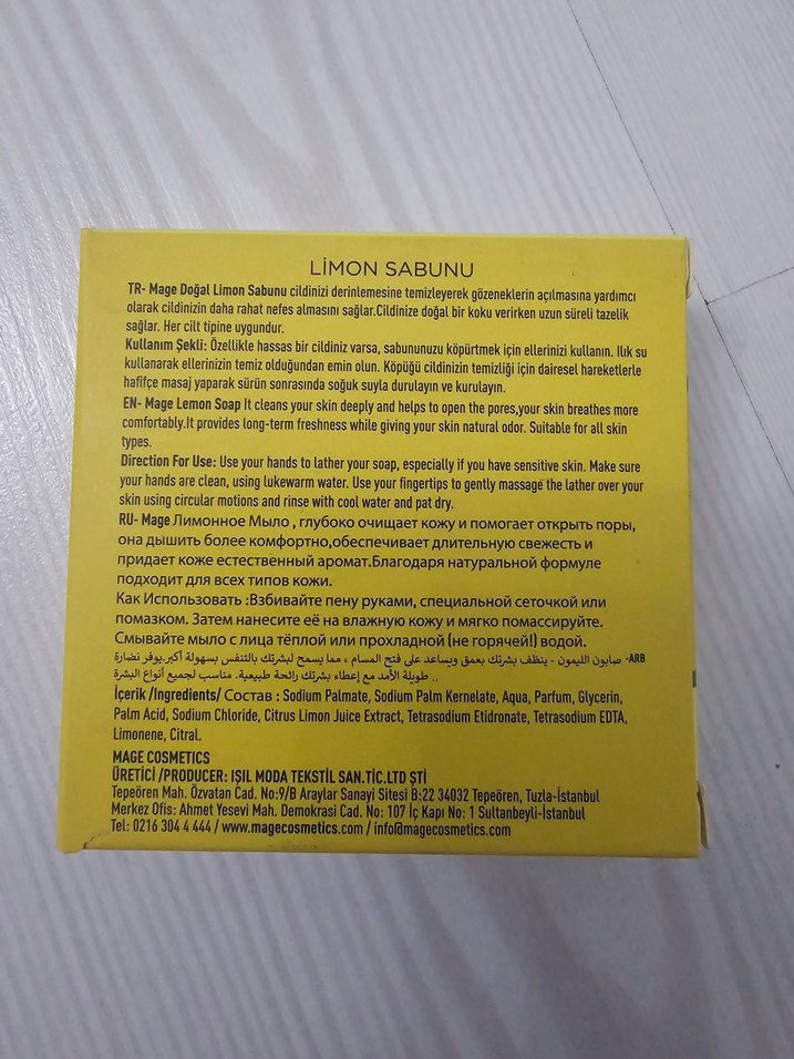 Mage Limon Sabunu Nemlendirici - Görsel 3