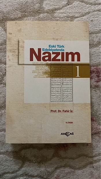 Eski türk edebiyatında nazım fahir iz