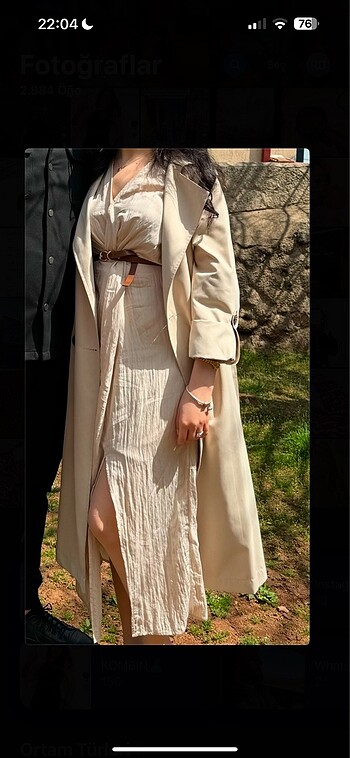 H&M Hm midi elbise