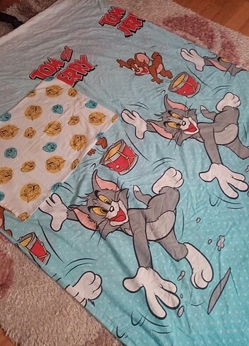 Beden çeşitli Renk Tom ve Jerry Orijinal tek kişilik nevresim takımı