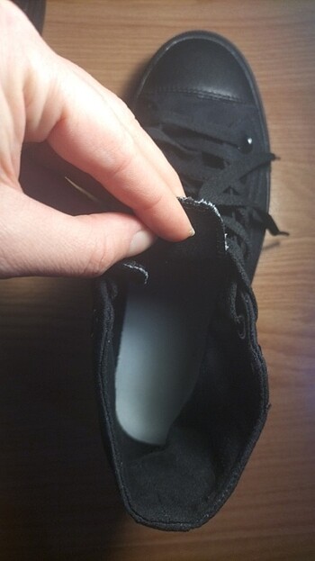 36 Beden siyah Renk Sıfır kumaş spor converse