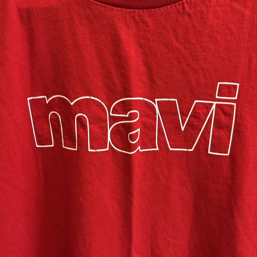 Kırmızı Mavi Orjinal Erkek Tişört - Görsel 2