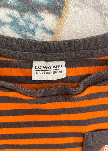 Erkek Çocuk Kahverengi Çizgili Sweatshirt - Görsel 3