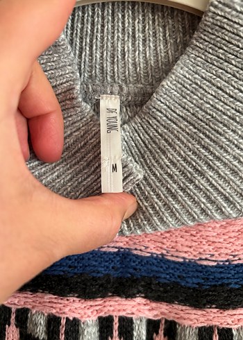 DeFacto Gri Yüksek Yakalı Kazak - Görsel 3