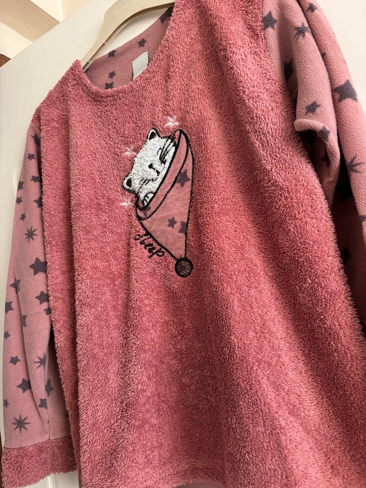 Pembe polar pijama üst - Görsel 2