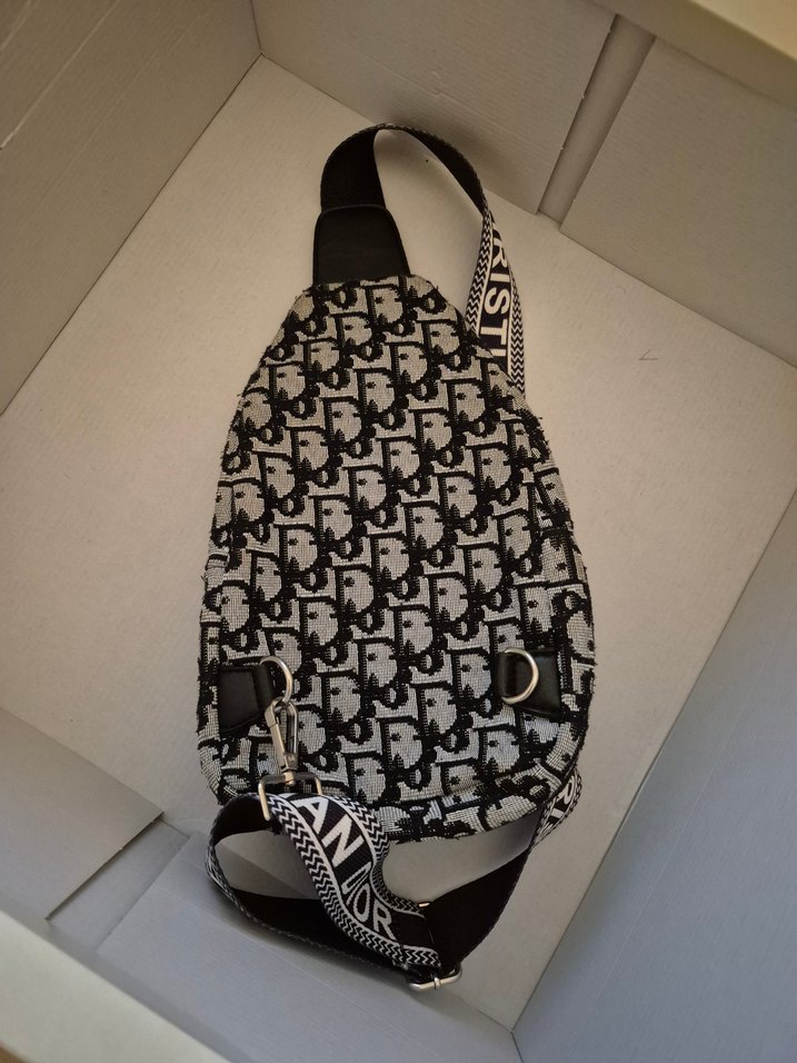 Dior Baskılı Gri kadın çapraz Çantası - Görsel 2